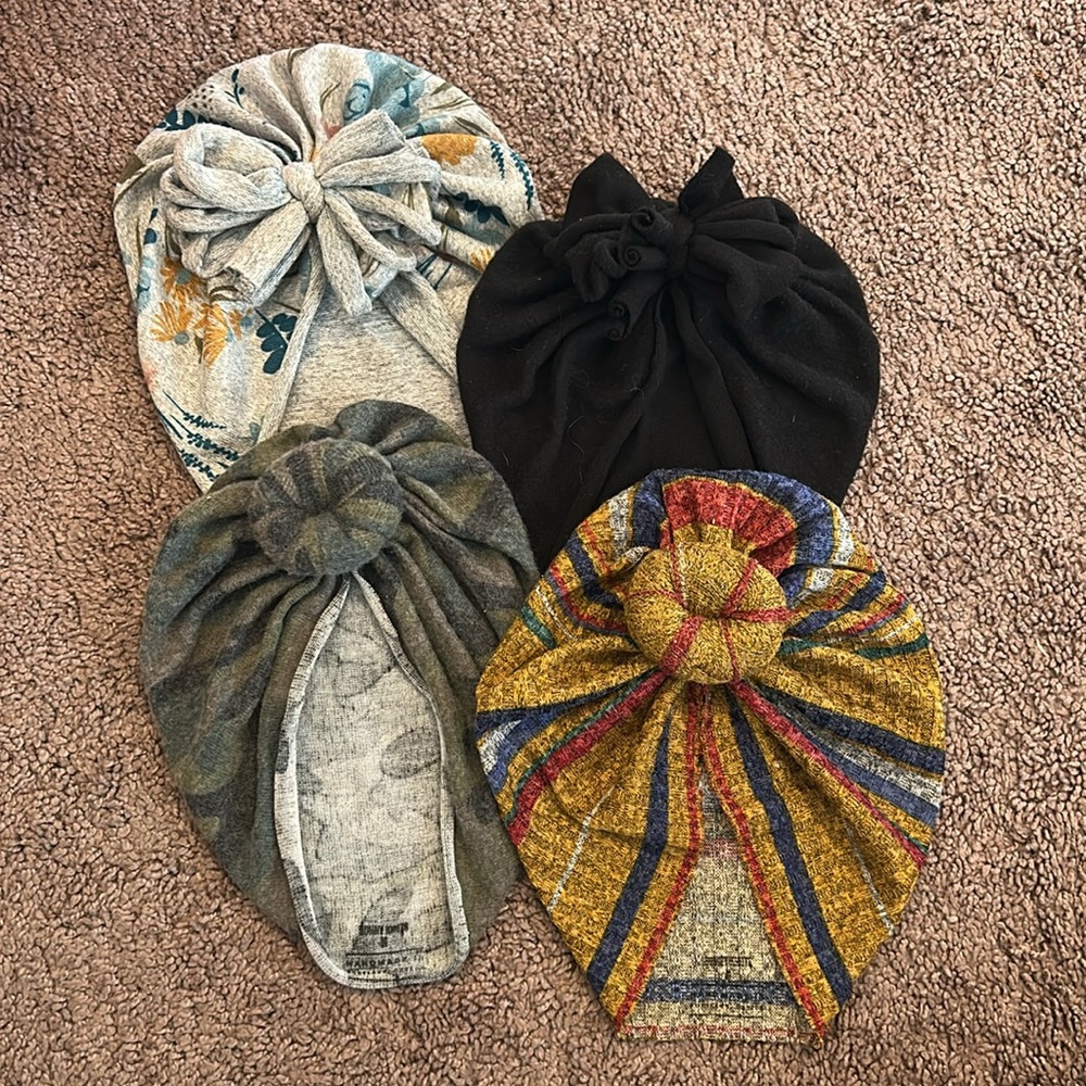 Bunny Knots size medium ages 1-4 years toddler turban hats